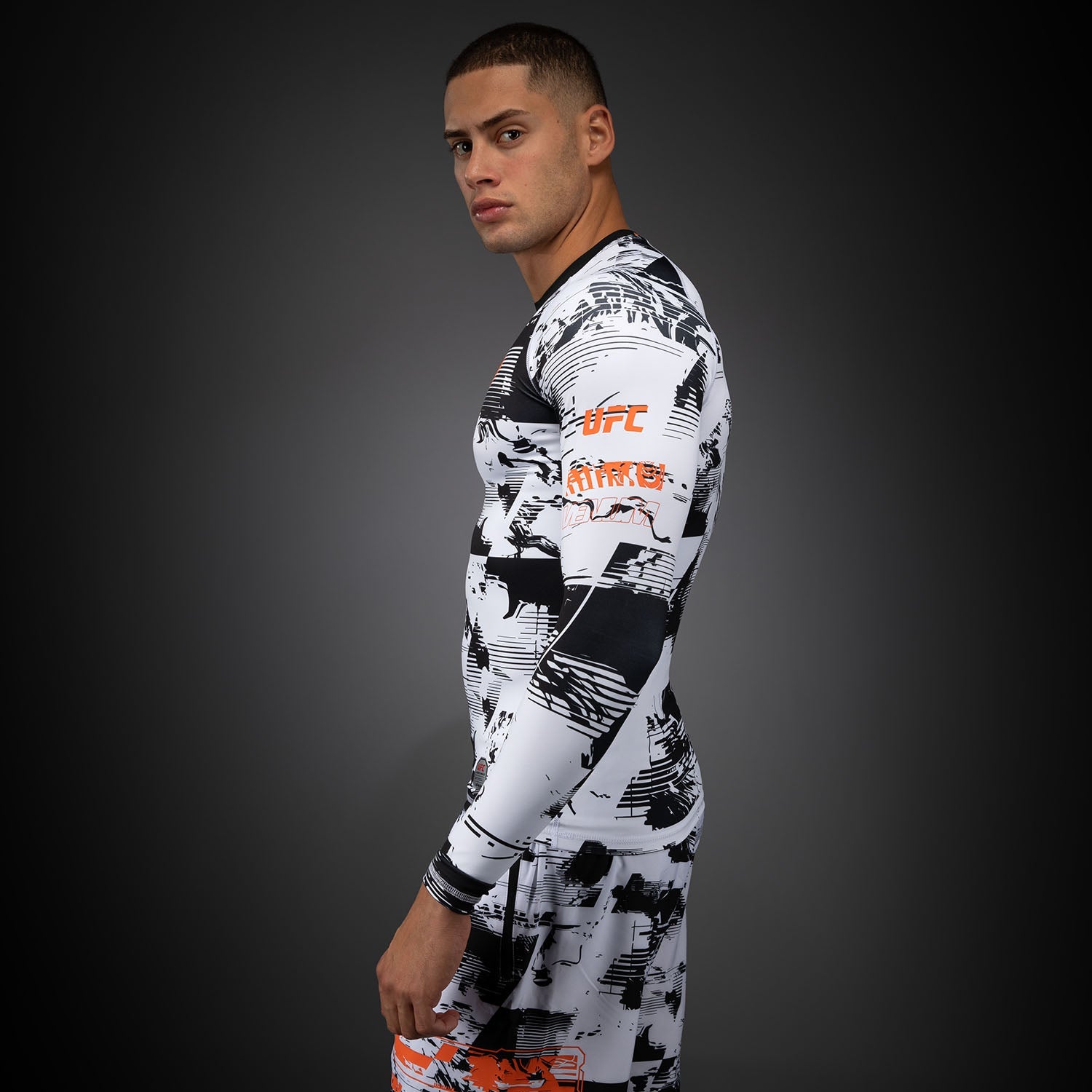 Men's UFC Zenith by Venum White Authentic Fight Week Performance Long Sleeve Rashguard  product-type_Compression T-Shirts Venum