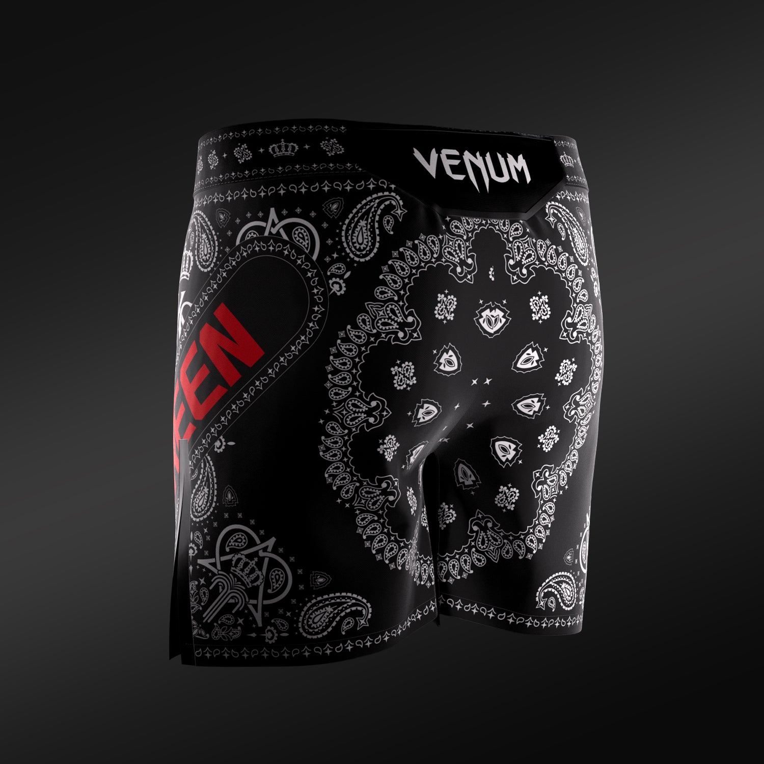 Men’s UFC Adrenaline Unrivaled by VENUM Black King Green Short Fit Fight Short  product-type_MMA Shorts Venum