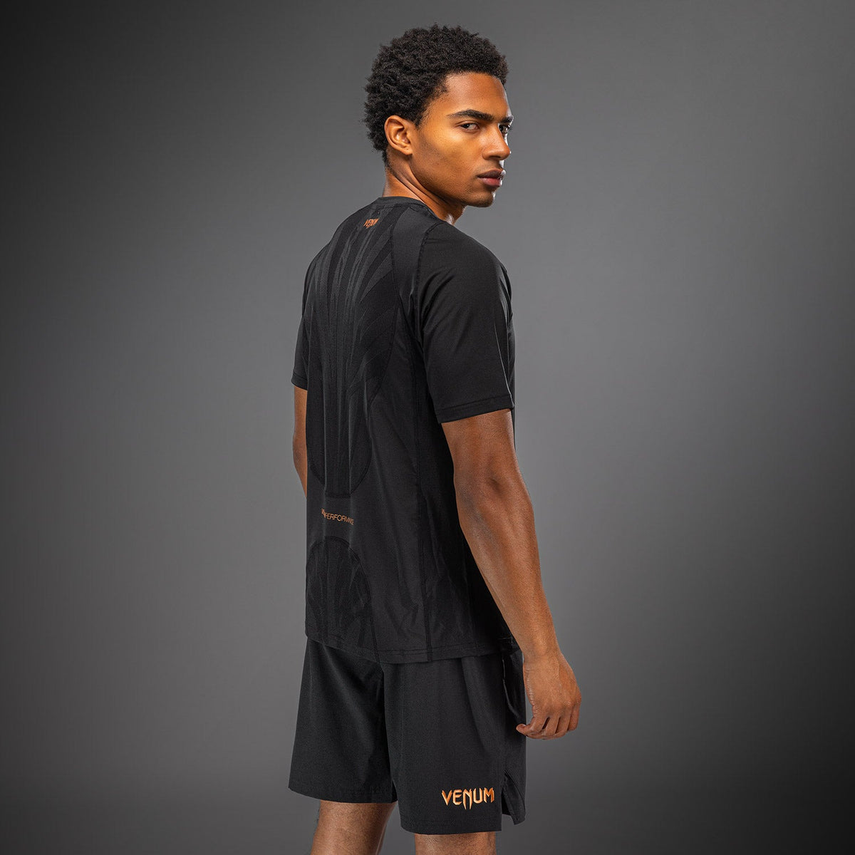 Venum G-Fit Revolution Dry Tech T-Shirt - Black/Copper  product-type_Dry Tech T-Shirts Venum