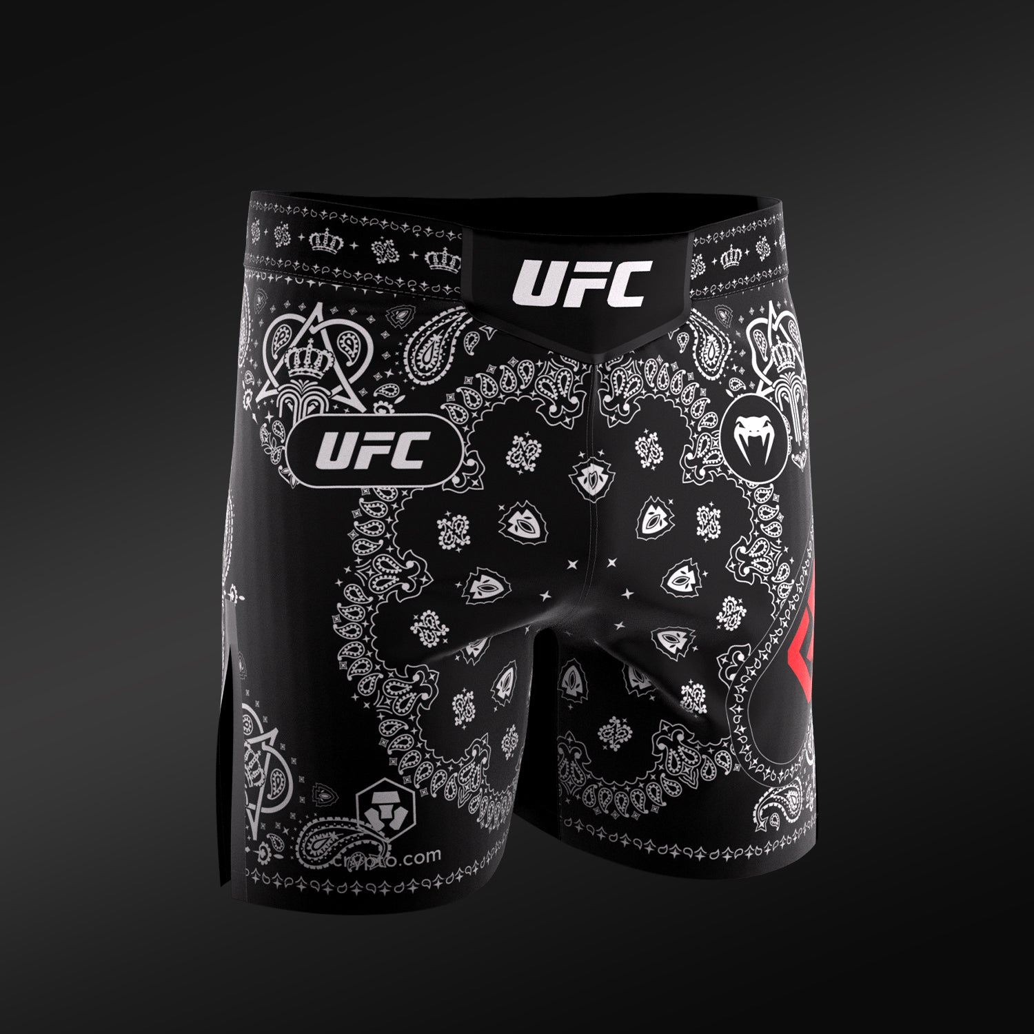 Men’s UFC Adrenaline Unrivaled by VENUM Black King Green Short Fit Fight Short  product-type_MMA Shorts Venum
