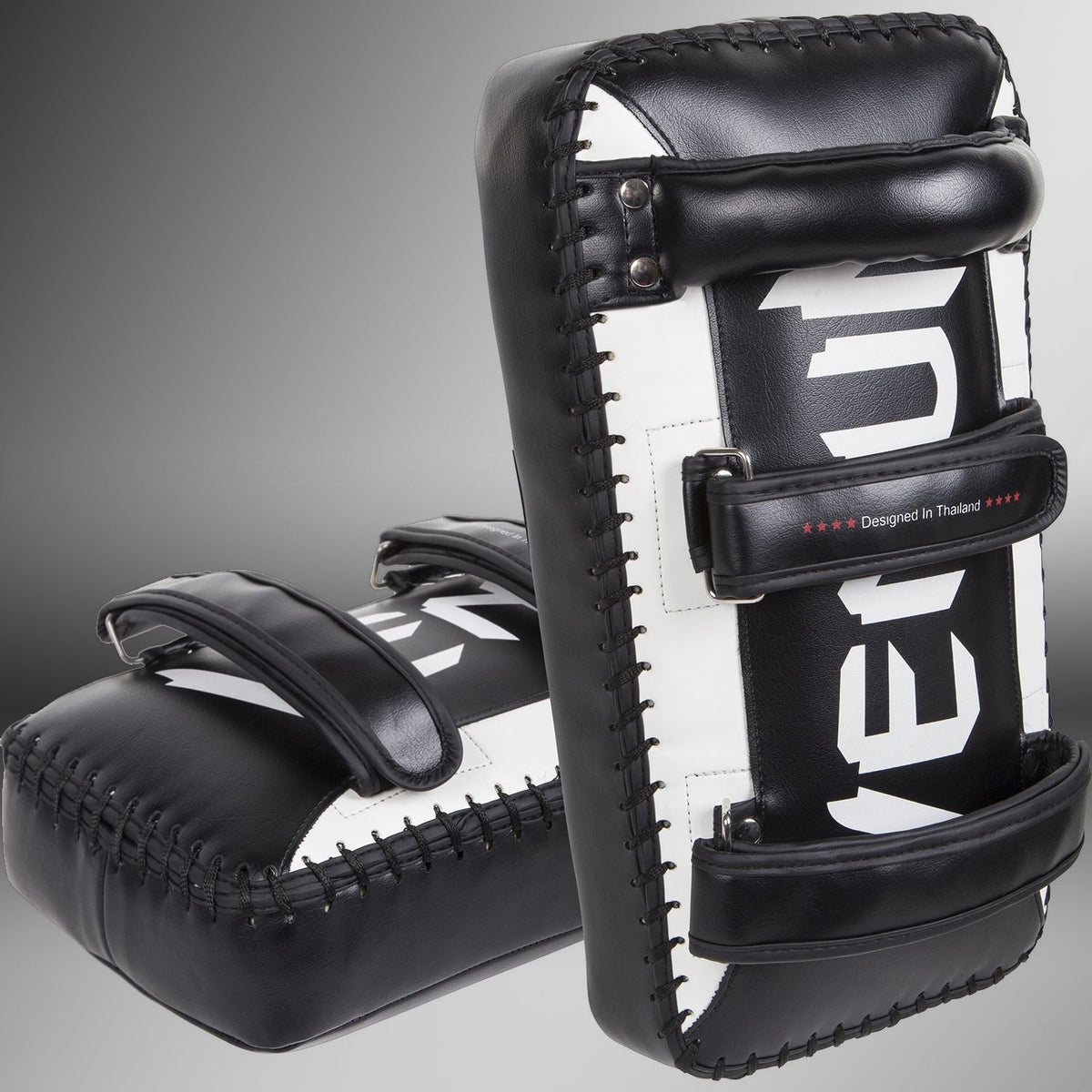 Venum Giant Kick Pads - Black/Ice (Pair)  product-type_Kick pads Venum
