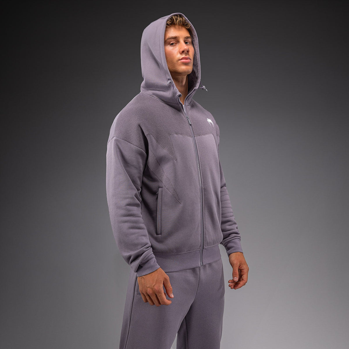 Venum Attack Fleece & Weave Track Jacket - Lavender Grey  product-type_Sweatshirts Venum