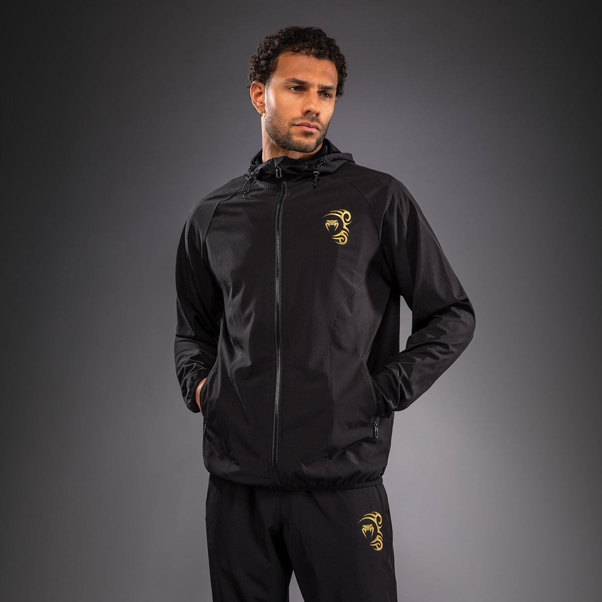 Venum x Mike Tyson Tiger Track Jacket - Black/Gold  product-type_Jackets Venum