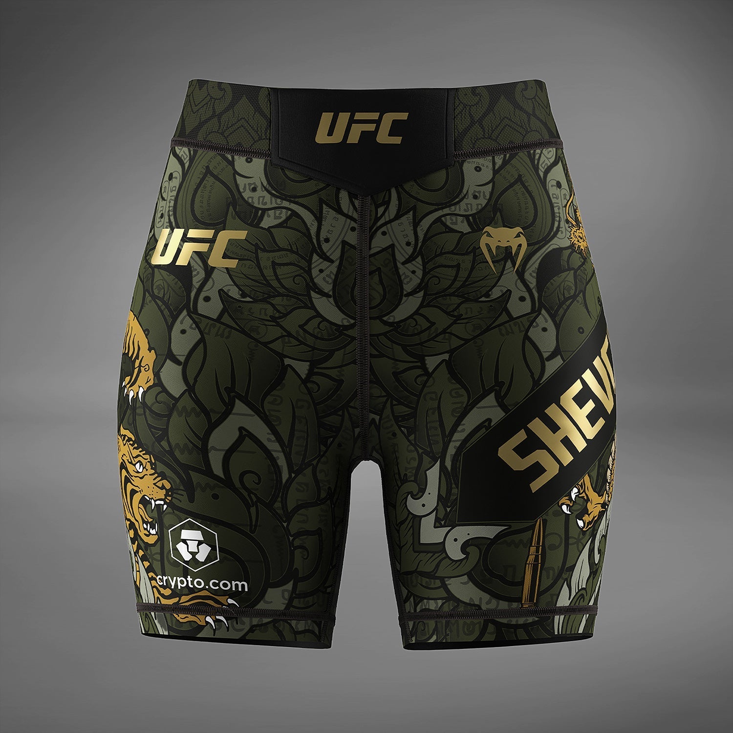 Women's UFC Unrivaled by Venum Green Valentina Shevchenko Vale Tudo Short