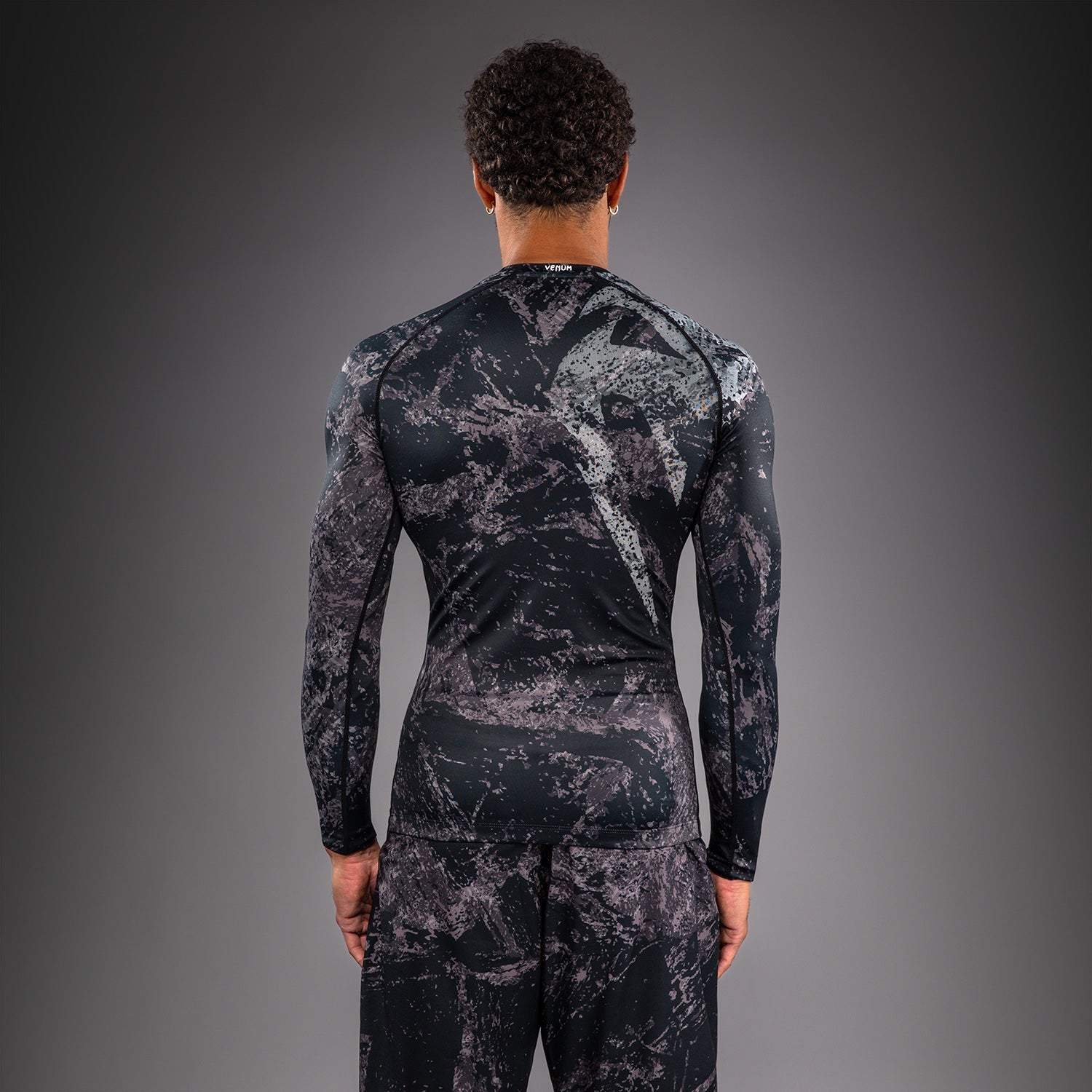Venum Rage & Workout Long Sleeve Rashguard - Black/Grey  product-type_Compression T-Shirts Venum