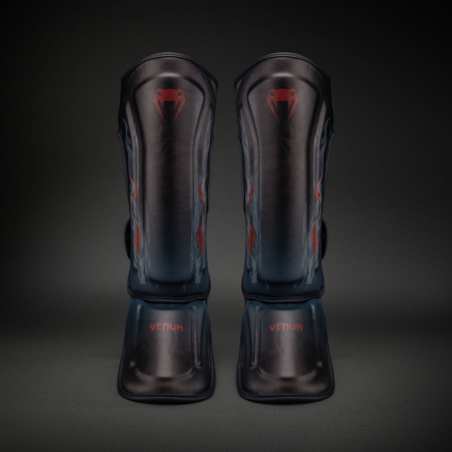 Venum Demon Shin Guards - Black/Grey  product-type_Shin guards Venum
