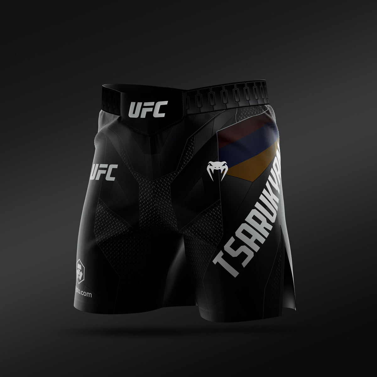Men's UFC Adrenaline Unrivaled by Venum Black Arman Tsarukyan Short Fit Fight Short