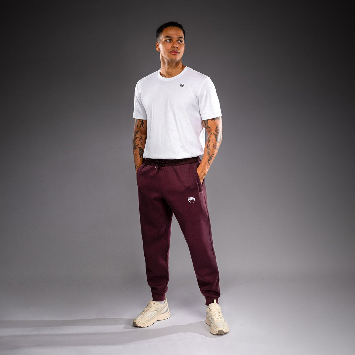 Venum Attack Fleece & Weave Joggers - Burgundy  product-type_Jogging Pants Venum