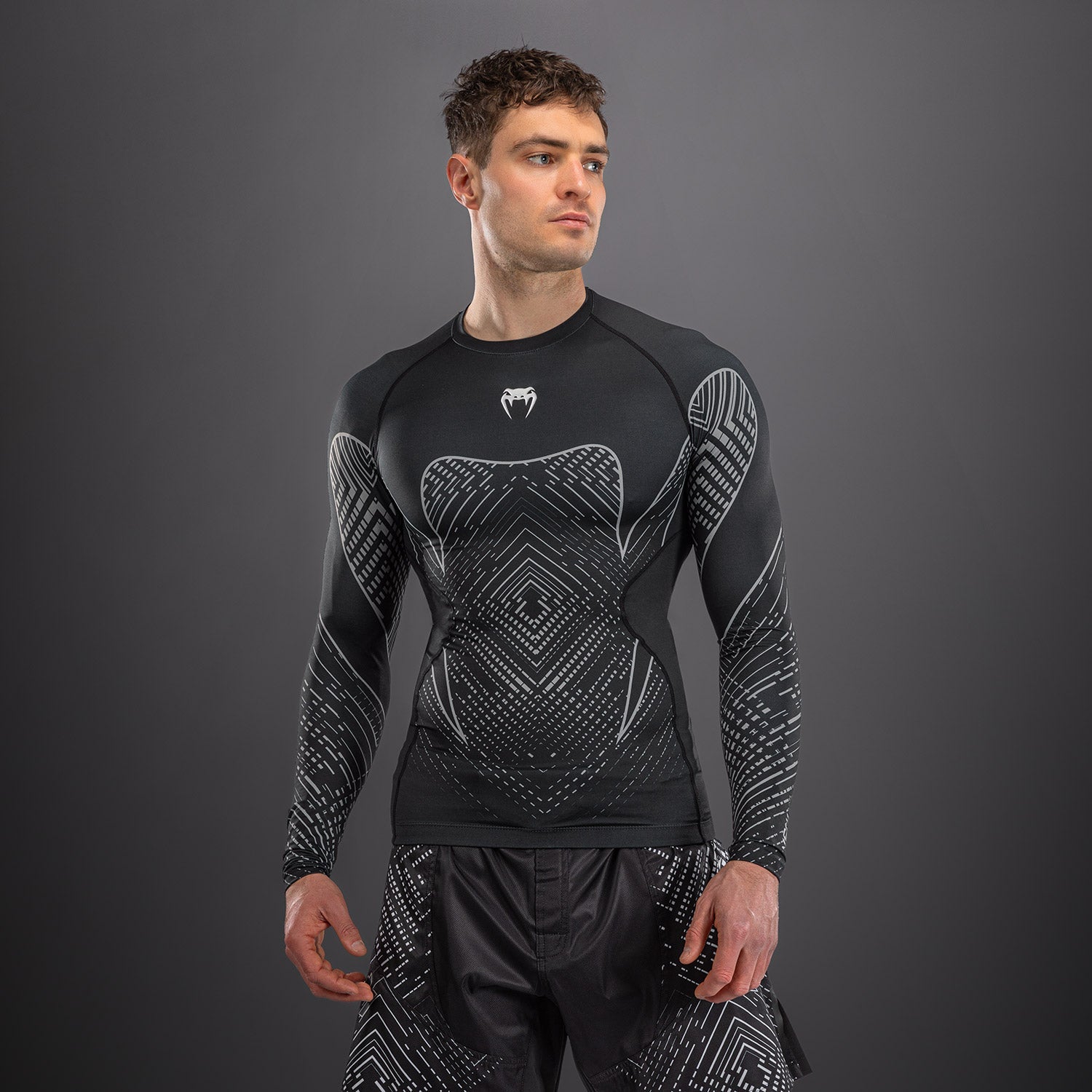 Venum Midnight Fury Long Sleeve Rashguard