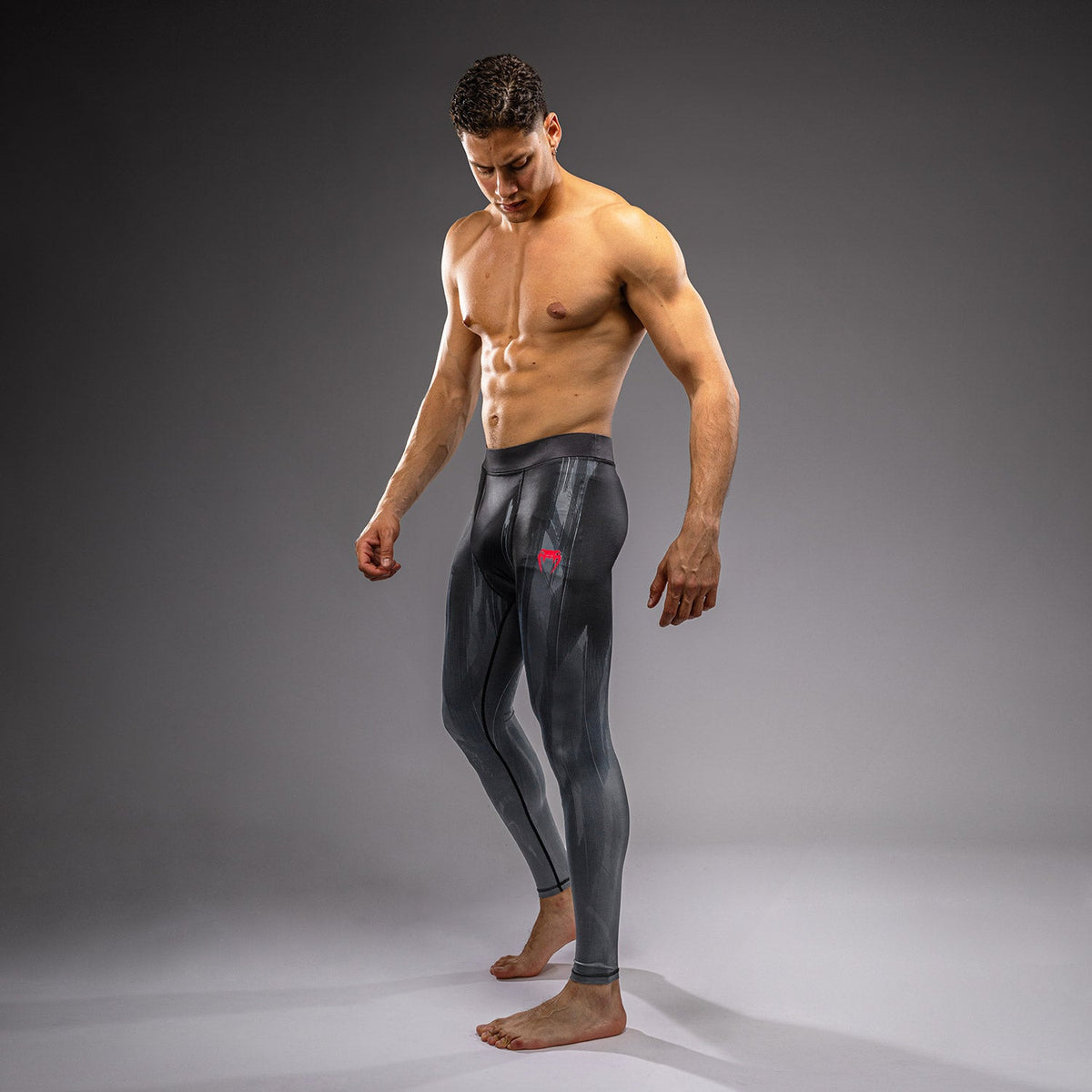 Venum Demon Spats - Black/Grey  product-type_Compression Pants Venum