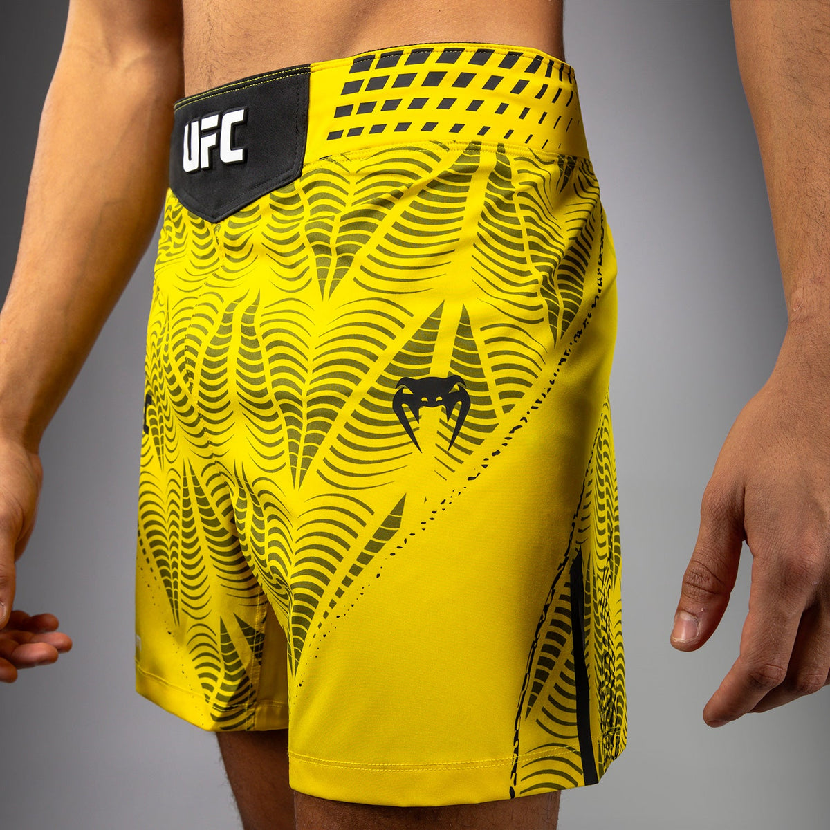 Men's UFC Zenith by Venum Yellow Authentic Fight Night Short Fit Fight Short  product-type_MMA Shorts Venum