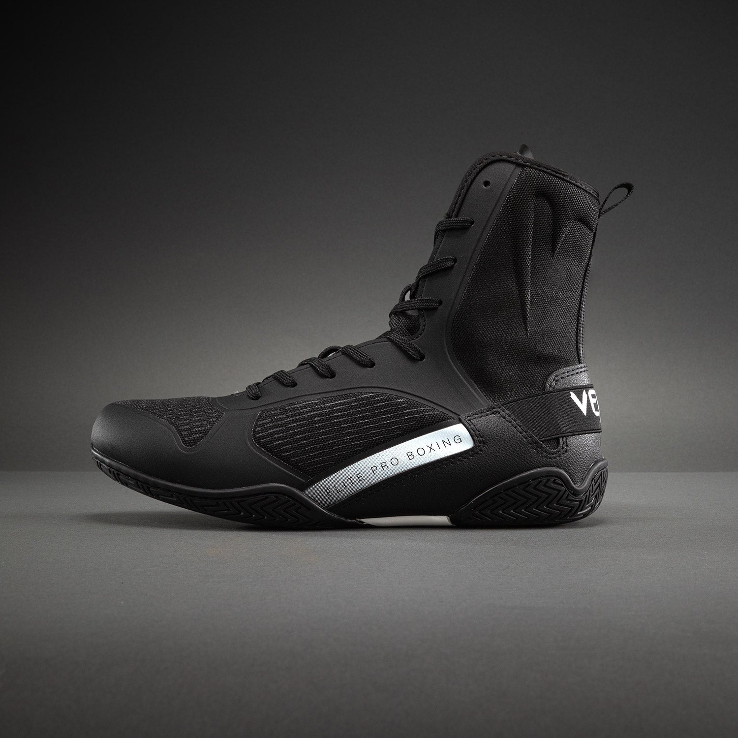Venum Elite Neo Boxing Shoes - Black/White  product-type_Boxing shoes Venum