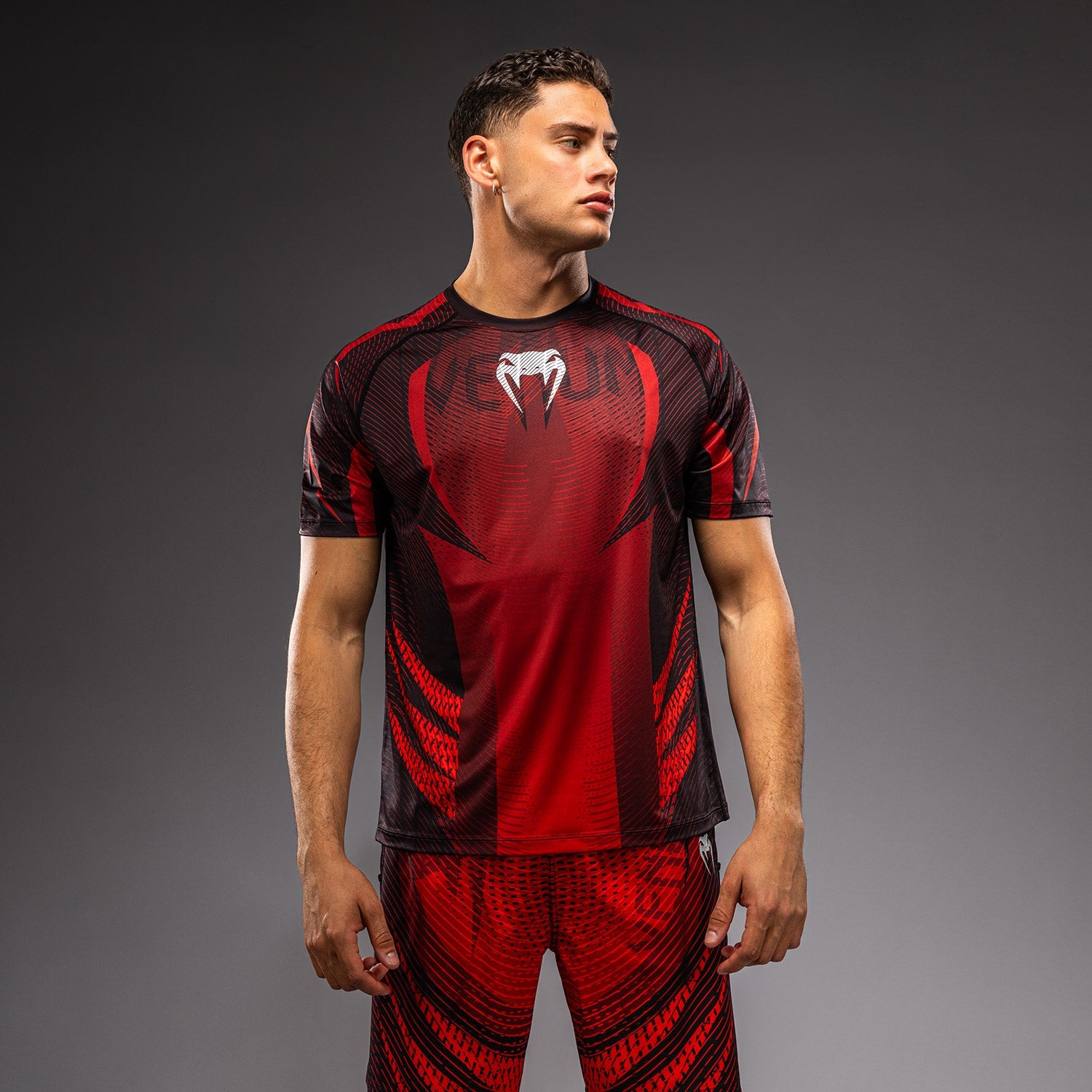 Venum Galactic 3.0 Dry Tech T-Shirt - Red/Silver  product-type_Dry Tech T-Shirts Venum