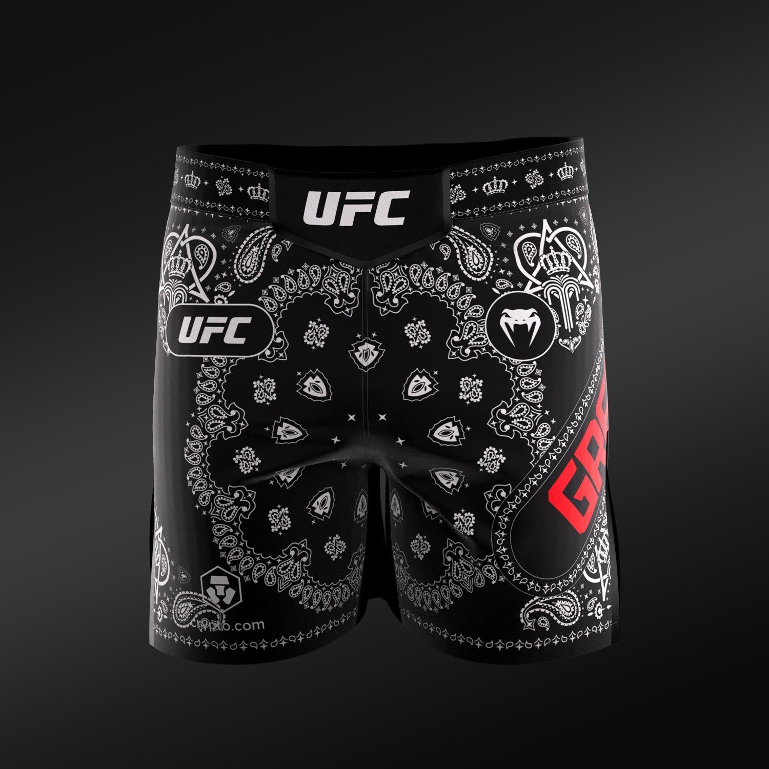Men’s UFC Adrenaline Unrivaled by VENUM Black King Green Short Fit Fight Short  product-type_MMA Shorts Venum